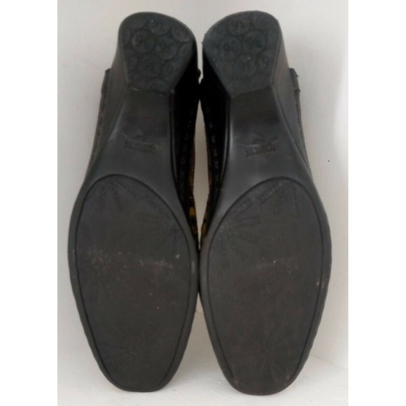 Pikolinos Romano Black Green Floral Cutout Slip-On Shoes Size EU 36 US 5.5 6 - Picture 9 of 9